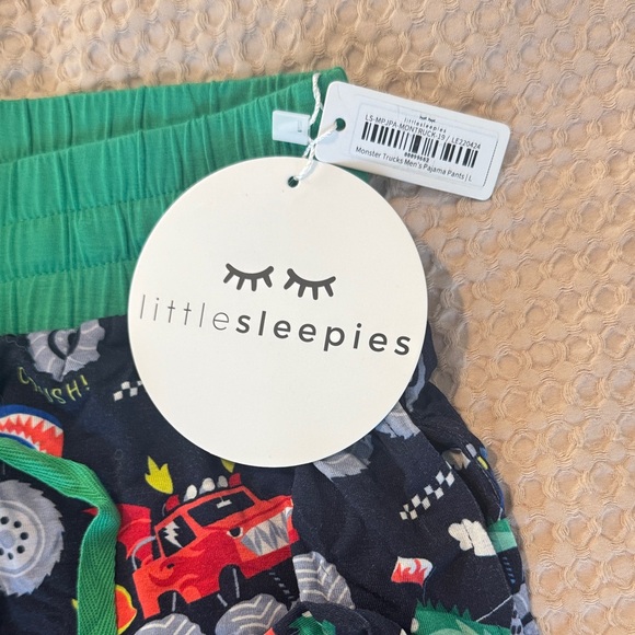 Little Sleepies Men's Large Monster Trucks Pajama Pants NWT - Picture 2 of 5